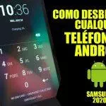 Locked Android phone screen displaying time and date; Spanish text 