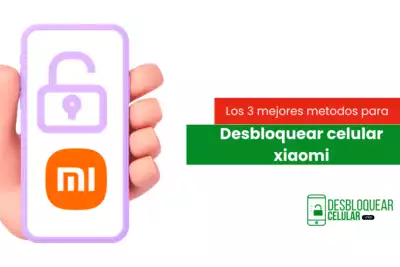 Mano sosteniendo un teléfono Xiaomi bloqueado; Desbloqueo de un teléfono Xiaomi. 3 métodos para desbloquear.