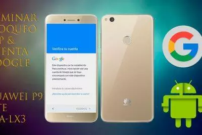 Pantalla de verificación de cuenta de Google del Huawei P9 Lite PRA-LX3. Desbloqueo de FRP.