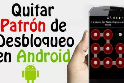 Teléfono Android muestra un intento fallido de desbloqueo de patrón. Desbloqueando patrón de Android.