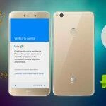 Pantalla de verificación de cuenta de Google del Huawei P9 Lite PRA-LX3. Desbloqueo de FRP.